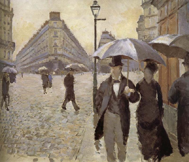 Gustave Caillebotte Rainy day in Paris